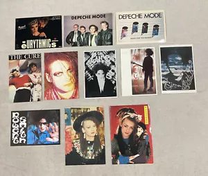 Vintage 1980’s The Cure Robert Smith Postcard photo Depeche Mode Eurythmics Lot - Picture 1 of 6