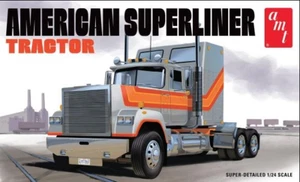 AMT 1/24 SCALE SUPERLINER TRANSPORT TRUCK MODEL KIT WITH 320+ PARTS # 1235 F/S - Picture 1 of 4