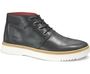 CAT Mens Wide Fit Sixpoint Smart high Collar Sneaker in Black - Picture 1 of 13