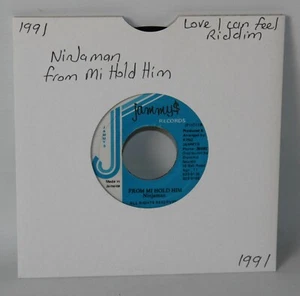 Ninjaman ‎- From Mi Hold Him - 1991 Jamaica Vinyl 7" Single - Jammy's - Picture 1 of 3