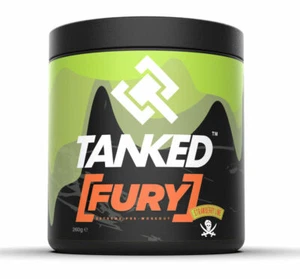 Tanked Fury Pre Workout Powder - 40 Servings Powerful Muscle Pump Energy Powder - Picture 1 of 5