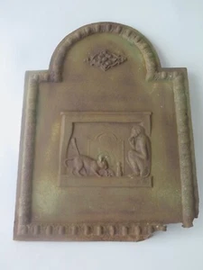 Antike Kaminplatte, Takenplatte, Motiv Affe , Lothringen 1780/ 1820 !! Sehr alt - Bild 1 von 7