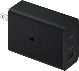 Cargador de pared de carga súper rápida Samsung 65W PD 3.0 Trio EP-T6530 S23 S22 S24 - Imagen 1 de 13