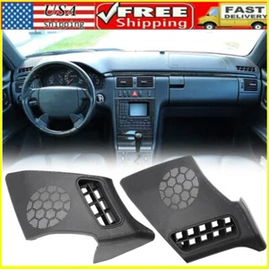 For Mercedes-Benz W210 Dash Vent Speaker Grill Cover Black E320 E430 LEFT+RIGHT - Foto 1 di 10