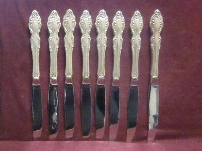56pc 1881  Rogers  BAROQUE ROSE 8 place settings + 8 serving pieces flatware set - Image 1 of 4