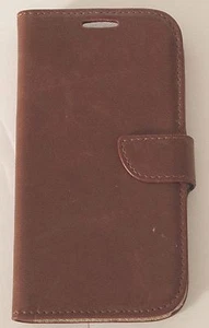 Brown Leather Flip Stand Wallet Case Cover For Samsung Galaxy - Picture 1 of 3
