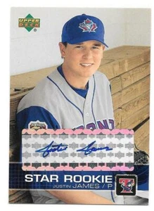 Justin James 2003 Upper Deck Baseball Rookie Autograph #P40 - Picture 1 of 1