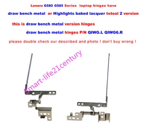 NEW for Lenovo G580 G580A G585 laptop Hinges Left+Right a pair--draw bench metal - Picture 1 of 6