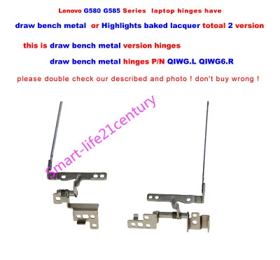 NEW for Lenovo G580 G580A G585 laptop Hinges Left+Right a pair--draw bench metal - Image 1 of 4