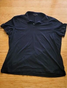 Camisa polo Michael Kors negra para hombre L/XL - Imagen 1 de 6