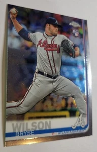 Tarjeta de béisbol 2019 Bryse Wilson #56 Topps cromada Atlanta Braves Pitcher radiocontrol MLB - Imagen 1 de 3