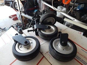 6"x2" Front & Rear Caster FORKS Wheels Quantum wheelchair Jazzy SELECT 6 -SET 4 - Picture 1 of 4