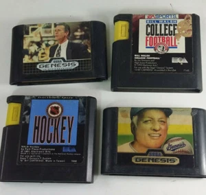 Sega Genesis Sportspiele Set 4 ungetestet Tommy Lasorda Baseball Hockey Fußball! - Bild 1 von 2