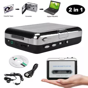 Portable Cassette Player Converter Recorder Convert Tapes to Digital MP3 - Picture 1 of 12