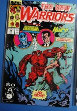 NEW WARRIORS 14 (volume one, Namor, Dawkhawk, Namorita) 1990