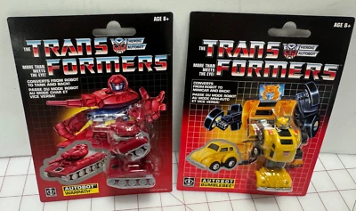 Transformers G1 AUTOBOT MINI-BOT BUMBLEBEE & Warpath Retro Walmart Exclusive New - Image 1 of 2