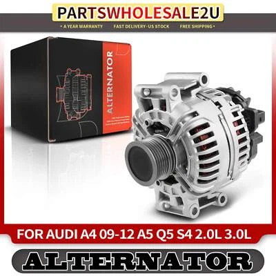 Alternador para Audi A4 A4 Quattro A5 Quattro A5 Q5 S4 140Amp 12Volt CW 6 ranuras Foto 1 de 4