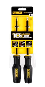 DEWALT Tough Series Demolition Drivers With Magnetic Tip & Solid Steel Core 2pc. - Picture 1 of 3
