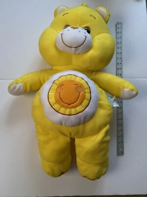 GIGANTE Big Care Bears FUNSHINE CUDDLE ALMOHADA OSO 28" Peluche Relleno RARO Foto 1 de 4