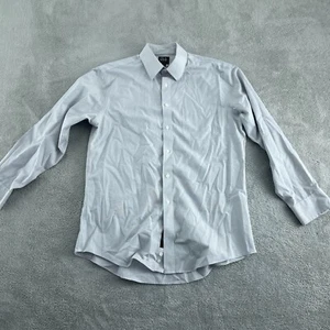 Jos. A. Bank Traveler Mens Slim Fit Dress Shirt 16-32 100% Cotton Gray 5288 - Picture 1 of 7