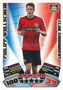 Match Attax 12/13 - 356 - PHILIPP WOLLSCHEID - Club One Hundred