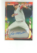 2014 FINEST ROOKIE AUTOGRAPHS BLACK REFRACTORS #RAEM ETHAN MARTIN  56/99