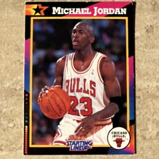 1992 Kenner Starting Lineup Basketball Michael Jordan Bulls Card (Mint) HOF