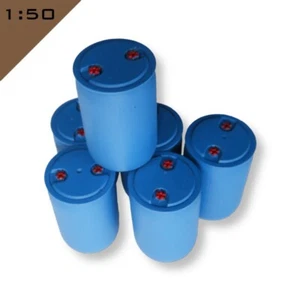 6x 3D Printed WATER BARREL 1:50 scale Model Miniature Diorama Scenery - Picture 1 of 8