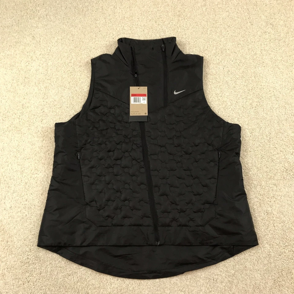 Nike Therma-FIT ADV Repel AeroLoft Running Vest Black Women's Sz M FB7606-010