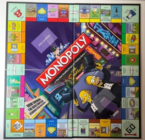 THE SIMPSONS Monopoly 2007 Game Board Only Wall Craft Decor Project - Picture 1 of 2