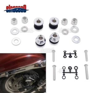 Backrest Sissy Bar Docking Hardware Kits Chrome For Harley Dyna FXDWG FXDF 06-UP - Picture 1 of 8