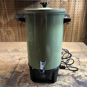 Westbend 30 Cup Avacado Automatic Coffee Maker Percolator Tested Works Vintage - Picture 1 of 10