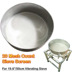 Stainless Steel 20 Mesh Count Sieve Screen for Φ19.6" Vibrating Screener - Picture 1 of 11