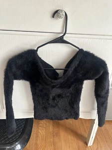 Black H&M Divided Fuzzy Sweater size xs - Picture 1 of 1