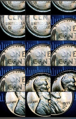 1955-S Lincoln Wheat Penny - Brilliant and Beautiful and full of errors. - Image 1 of 4