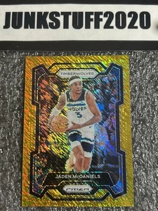 2023-24 Prizm Jaden McDaniels /10 Gold Shimmer FOTL SSP Rare Holo #238 - Bild 1 von 5