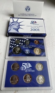 2001 U.S. Mint S Proof Set **FREE SHIPPING** - Picture 1 of 6