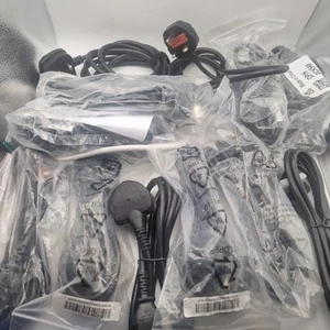 ** JOB LOT ** 13 x Power Mains PC Kettle Cable Lead 3 Pin IEC C13 TV's. - Afbeelding 1 van 6