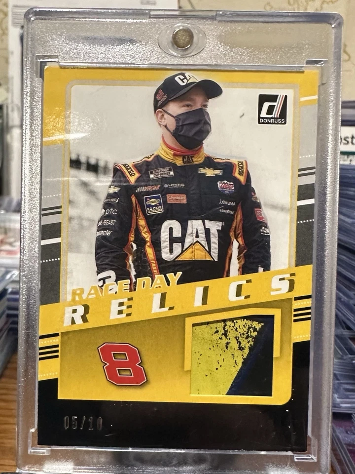 2021 Panini Donruss NASCAR - Race Day Relics Tyler Reddick #RDR-TR Black /10  - Image 1 of 2
