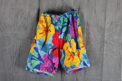 Vintage Surf Shorts - Surfline Jams Floral Pattern - Men's Medium  - Image 1 of 4