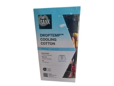 Calzoncillo boxer SAXX DropTemp de algodón refrescante para hombre - Tema de pizza - Grande Foto 1 de 4