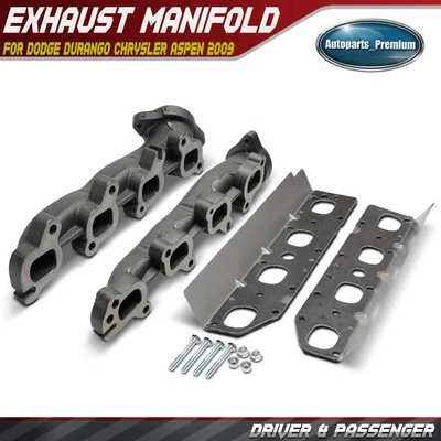 Colector de escape izquierdo y derecho con junta para Dodge Durango Chrysler Aspen 2009 Foto 1 de 4