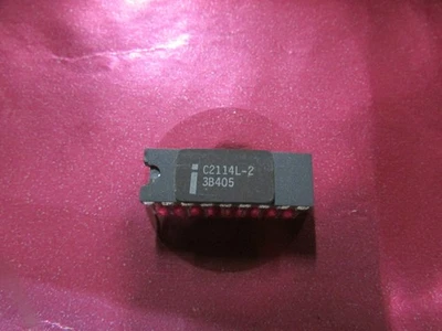 Rare Intel C2114L-2 4KB NMOS RAM for MCS8/C8008 IC/CPU/Processor Ceramic/No-Gold - Image 1 of 4