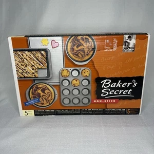Vintage Bakers’s Secret Non-Stick 5 Pc Set 2001 - Picture 1 of 4