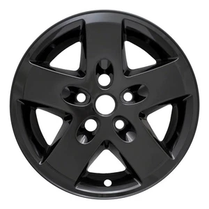 Coast to Coast Black Wheel Skins Compatible with 2007-2018 Jeep Wrangler 17 Inch - Picture 1 of 3