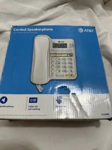 AT&T CL2909 Corded Phone with Speakerphone and Caller ID/Call Waiting White. 16 - Picture 1 of 5