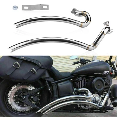 Big Radius Exhaust Pipe System Kits For Yamaha V Star 1100 XVS1100 2000-2009 Foto 1 de 4
