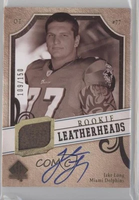 2008 SP Authentic Rookie Leatherheads /150 Jake Long #LH-JL Auto RC - Image 1 of 2