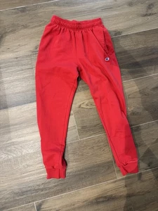 Champion Red Sweatpants Men’s Size M Unisex - Picture 1 of 12