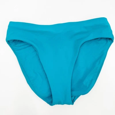 Parte inferior de biquíni ROBIN PICCONE Ava tamanho pequeno NOVO cintura alta rosa sólido natação nova sem etiquetas - Imagem 1 de 4